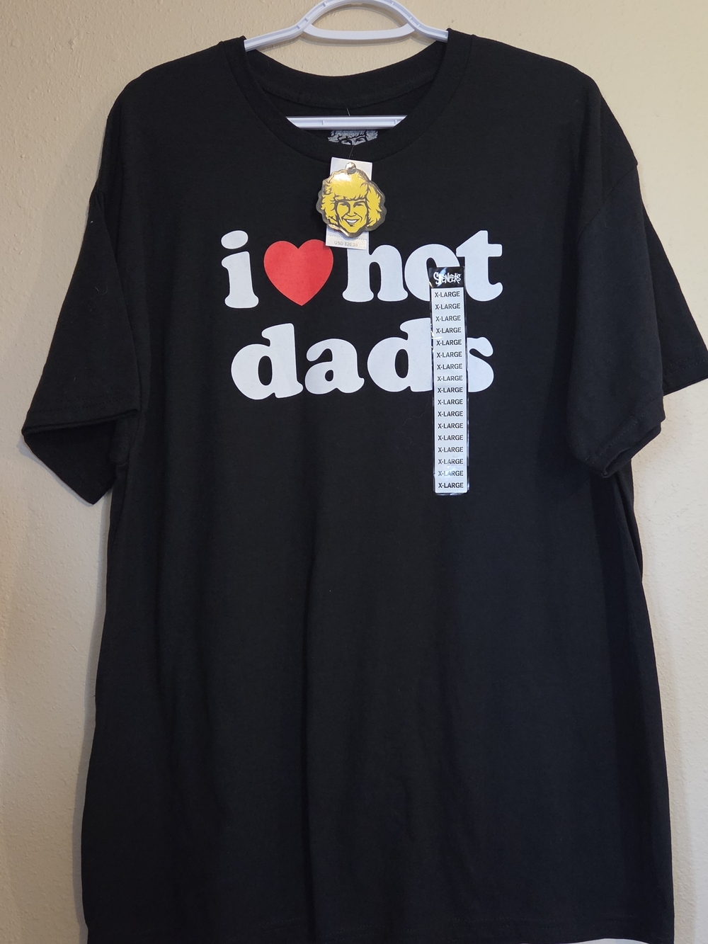 Spencer's Black 'I ♥ Not Dads' Graphic Tee